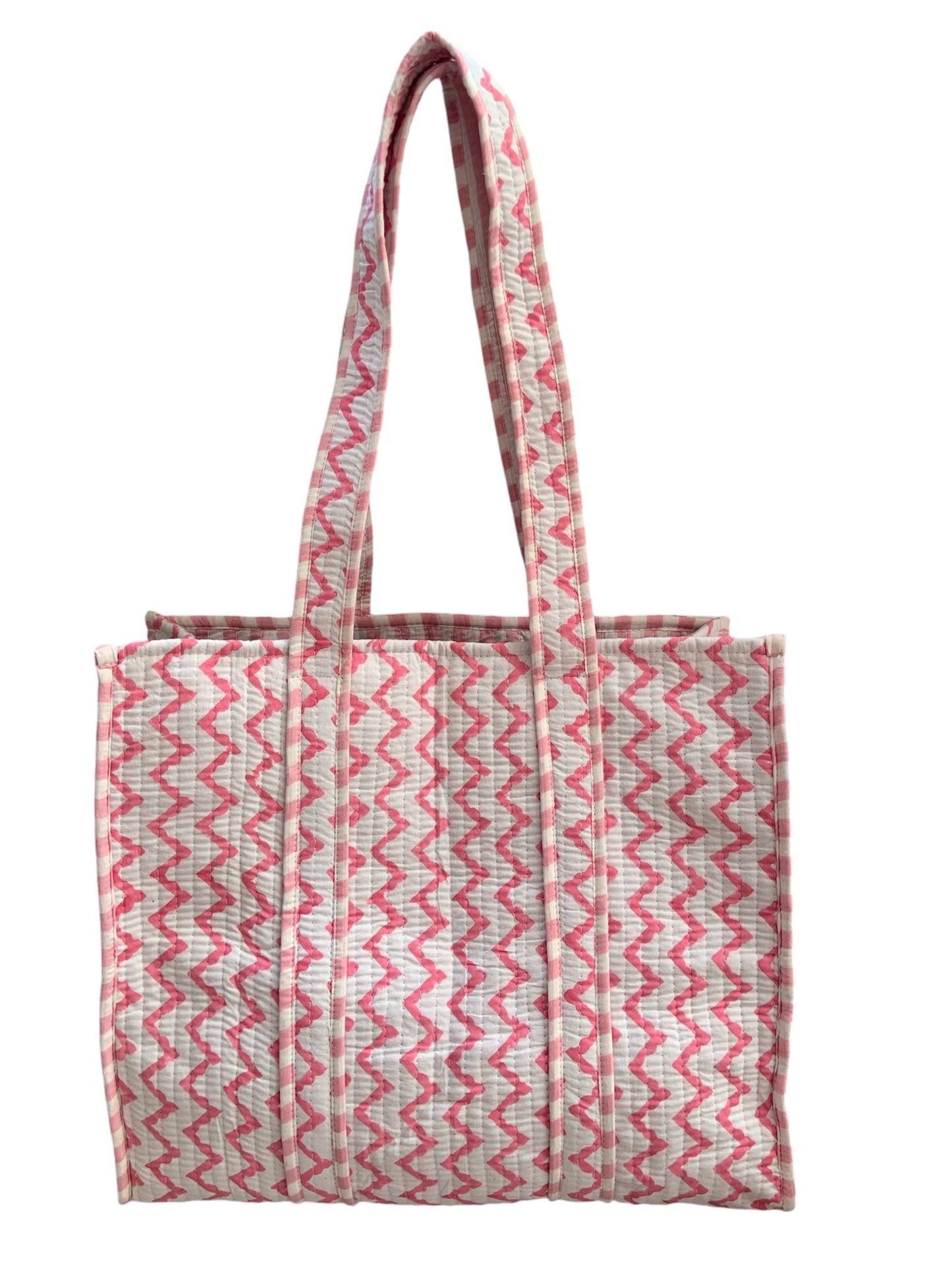 The Chester - Block Print Cotton Tote Bag