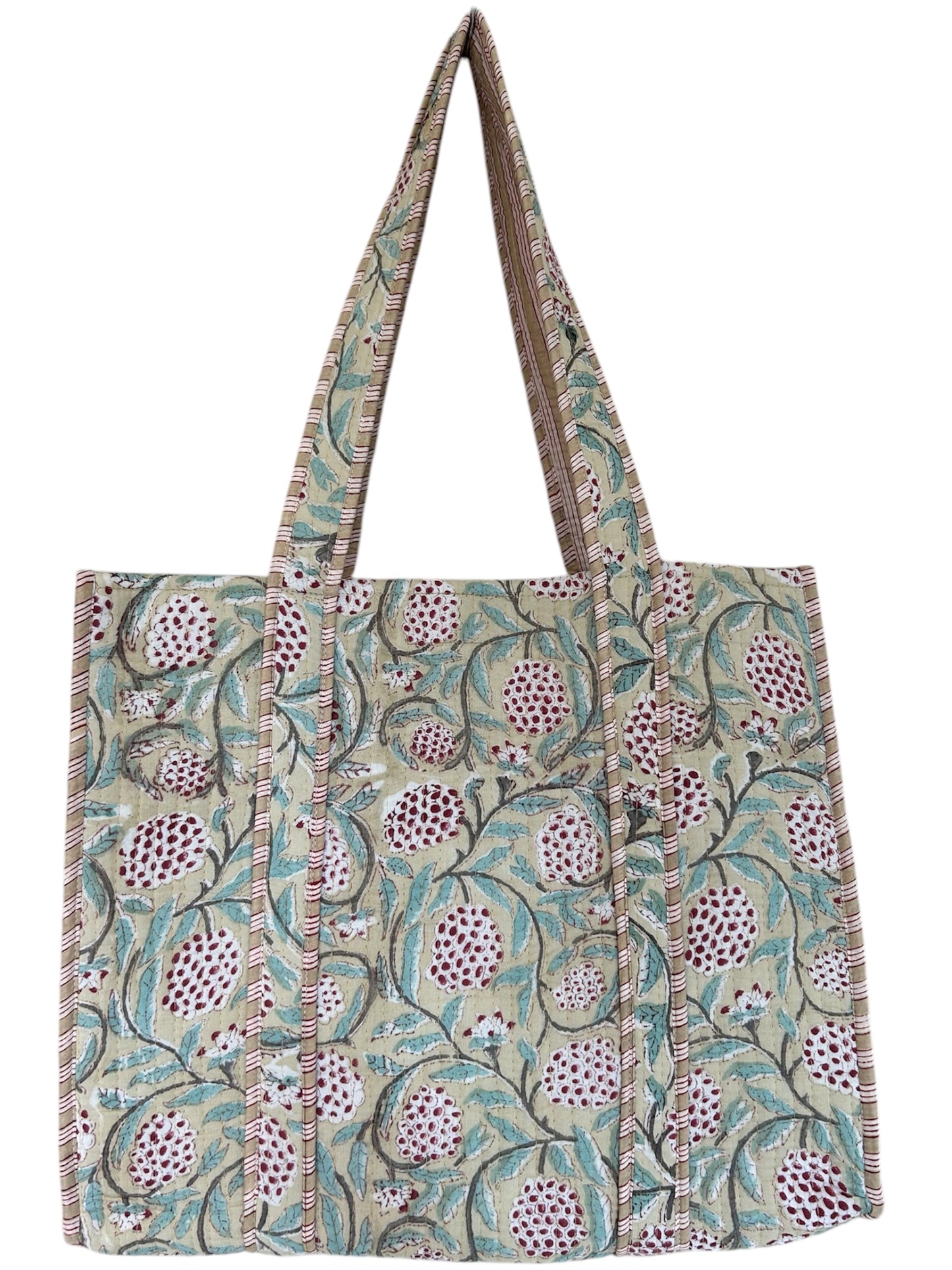 The Petworth - Block Print Cotton Tote Bag