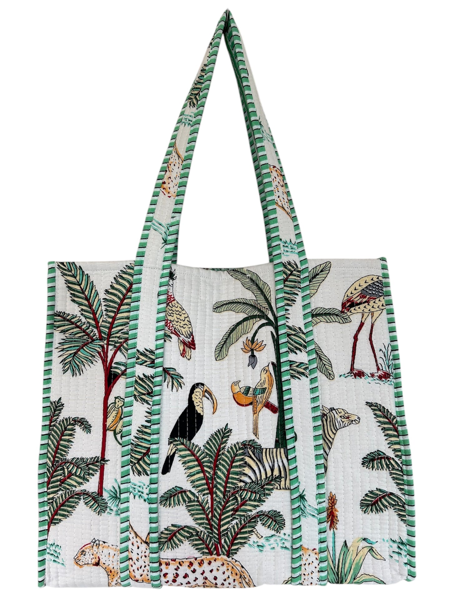 The Woburn - Block Print Cotton Tote Bag