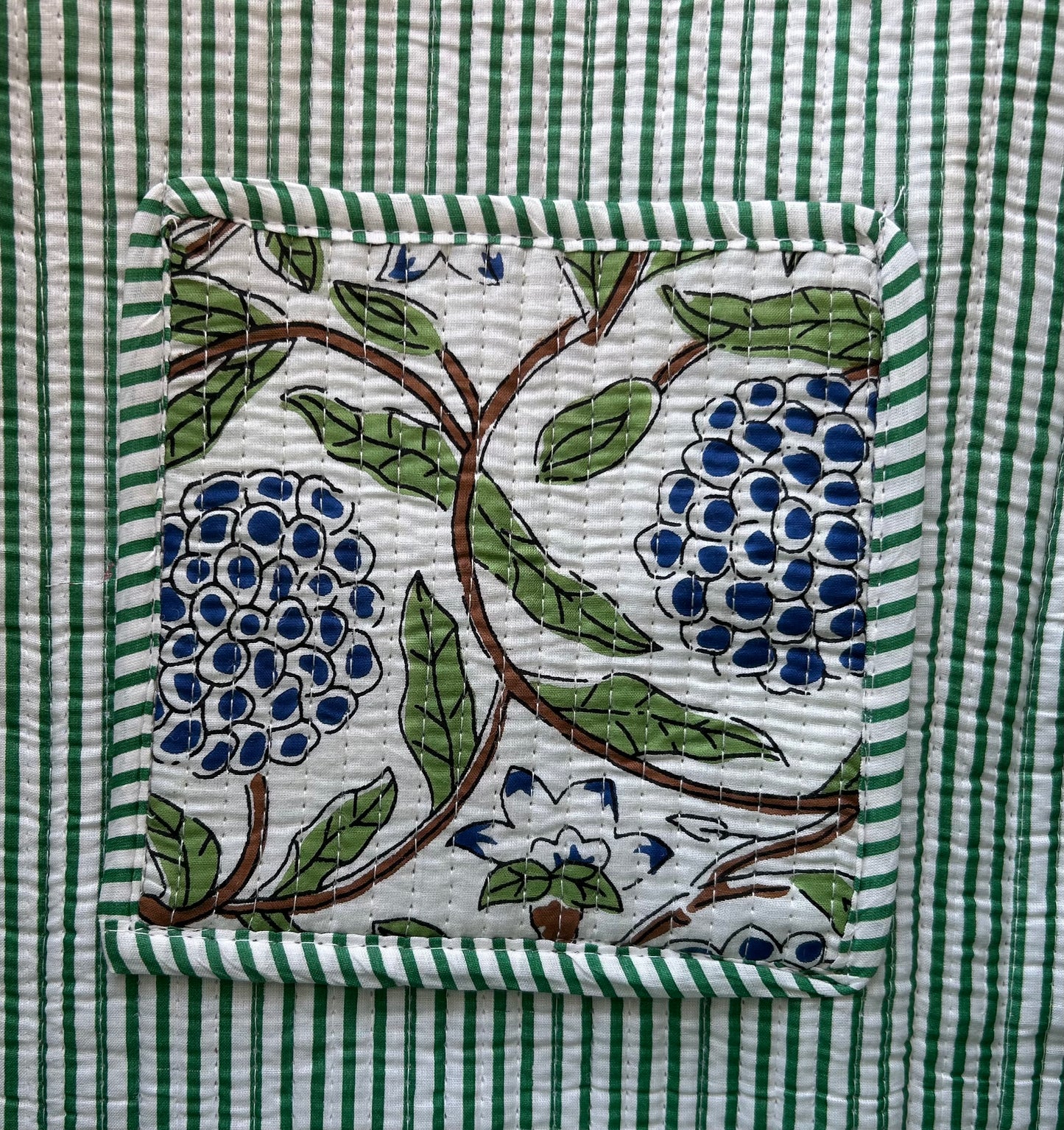 The Weymouth XL - Block Print Cotton Tote Bag