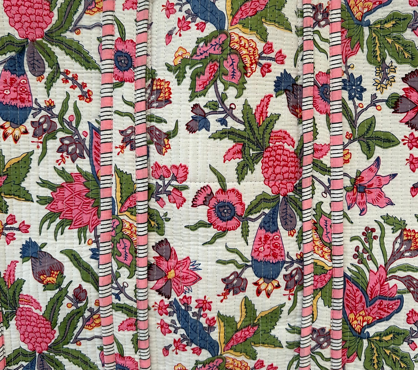 Indian Block Print Tote Bag – The Liphook Range – Handmade Cotton Boho Bag -