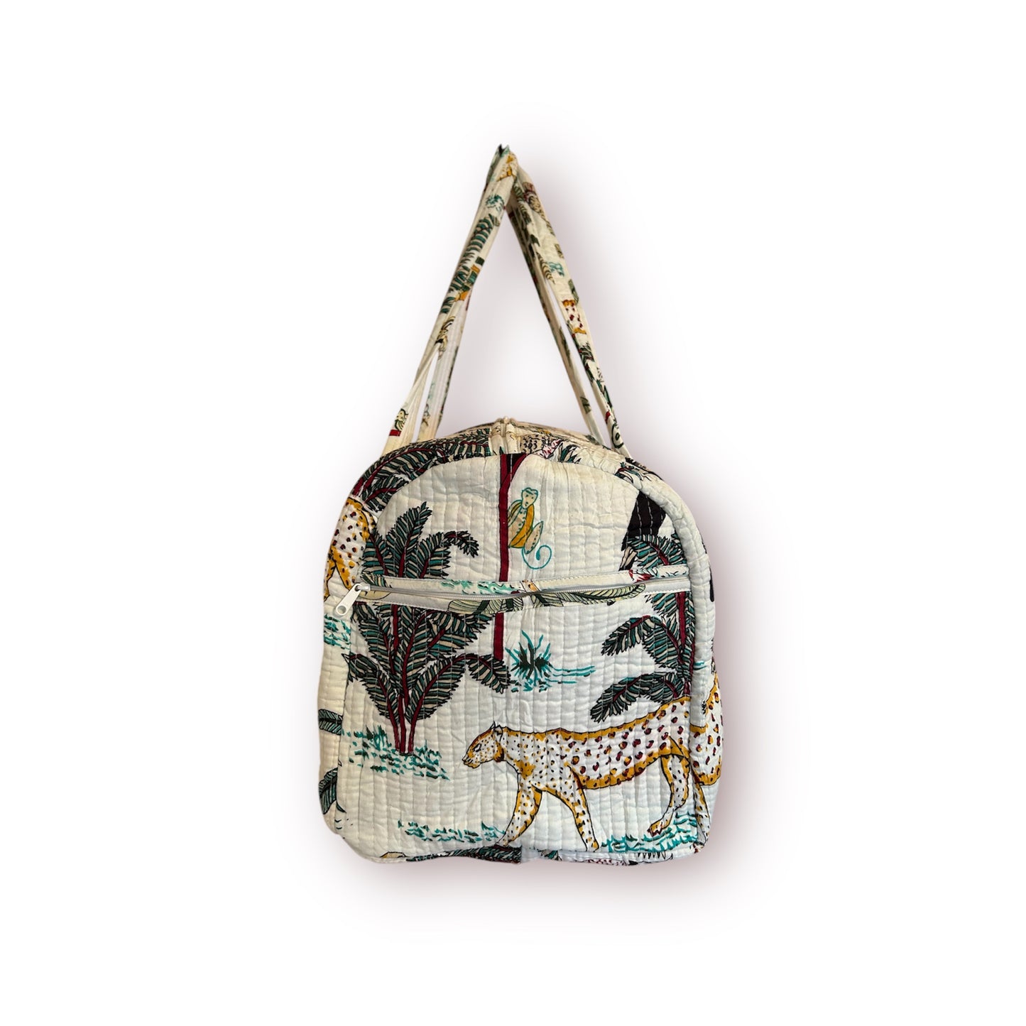 The Woburn - Block Print Cotton Weekend Bag