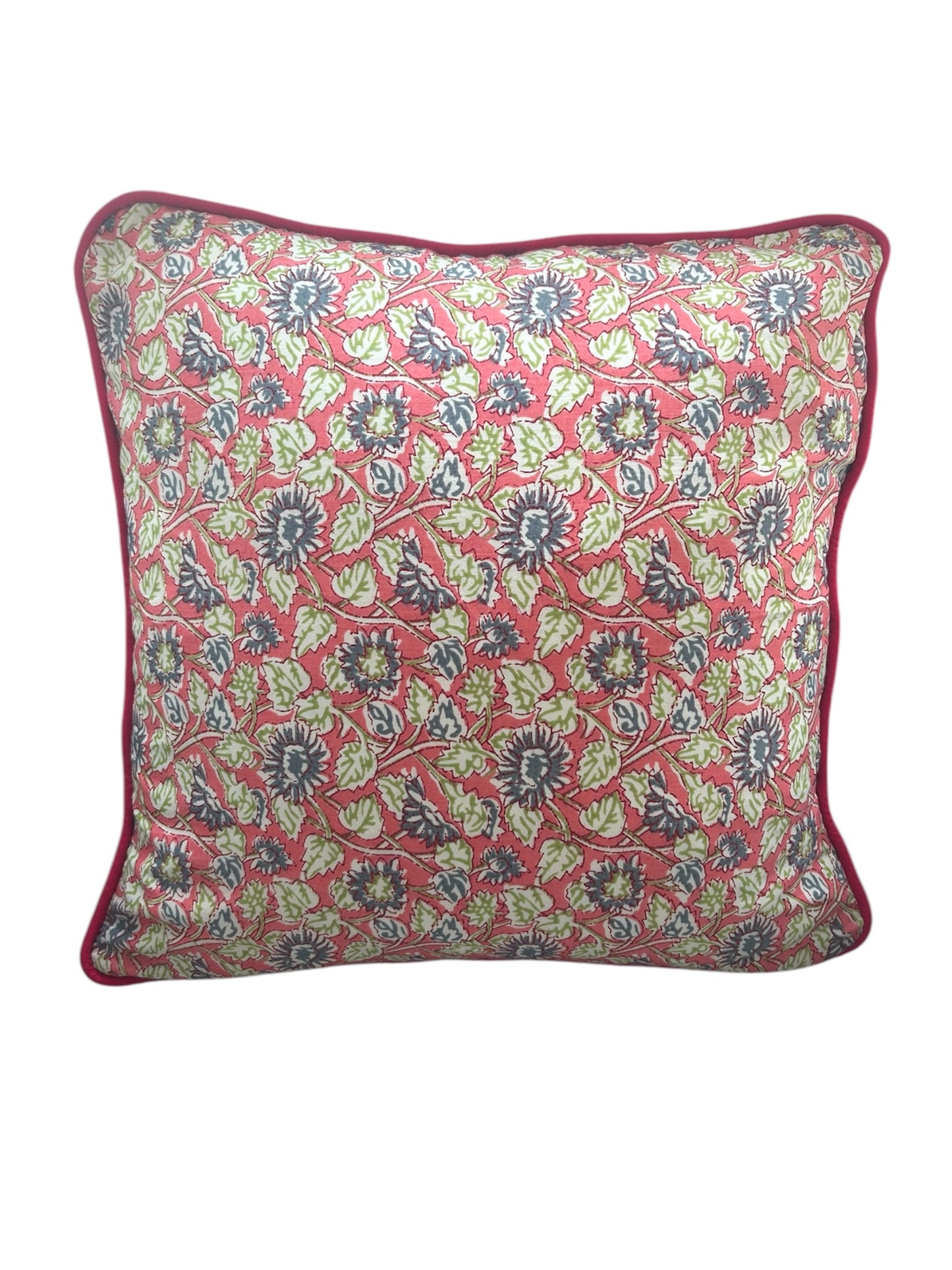 The Padstow - Block Print Cushion Cover