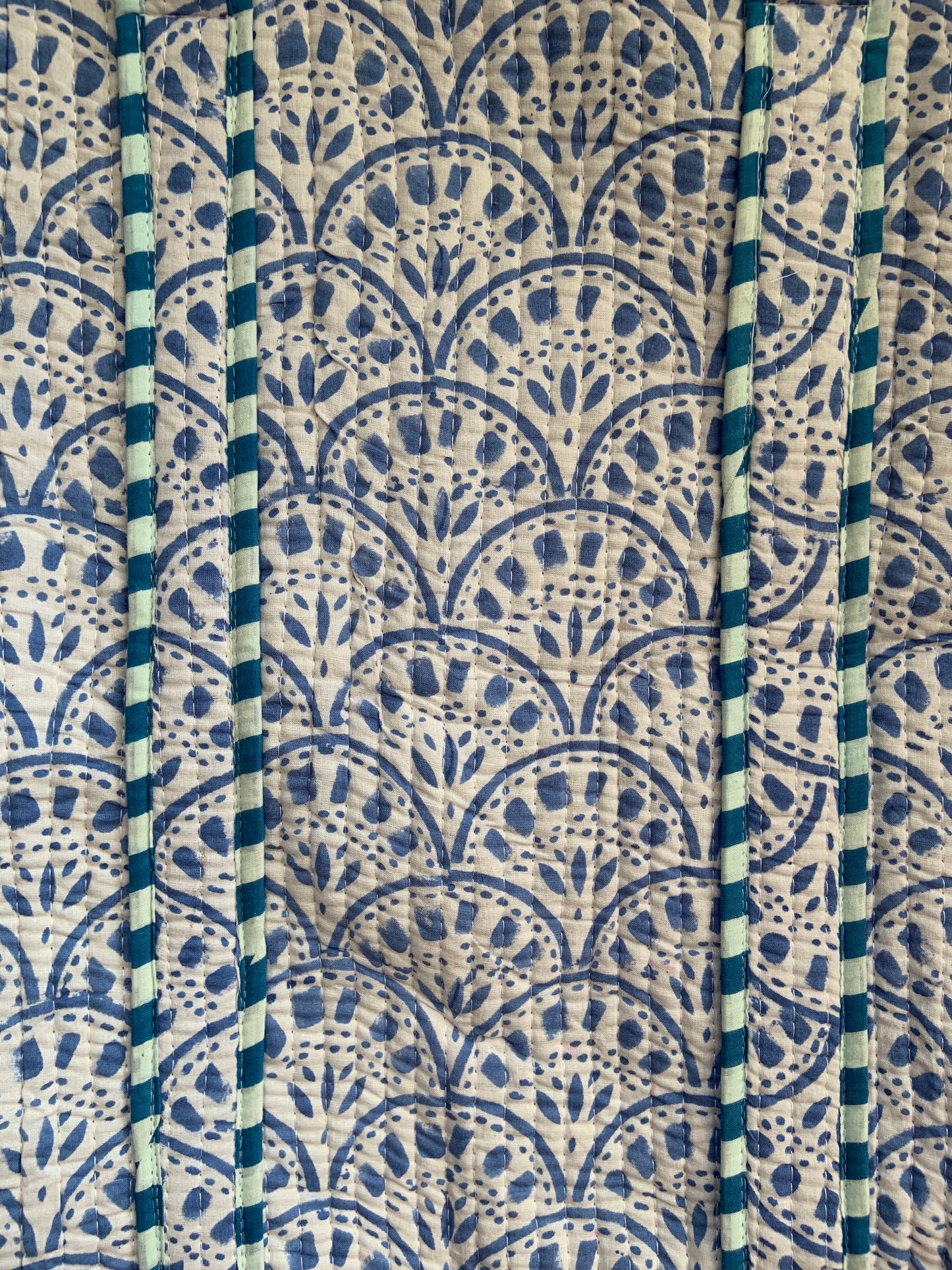 The Whitby - Block Print Cotton Tote Bag