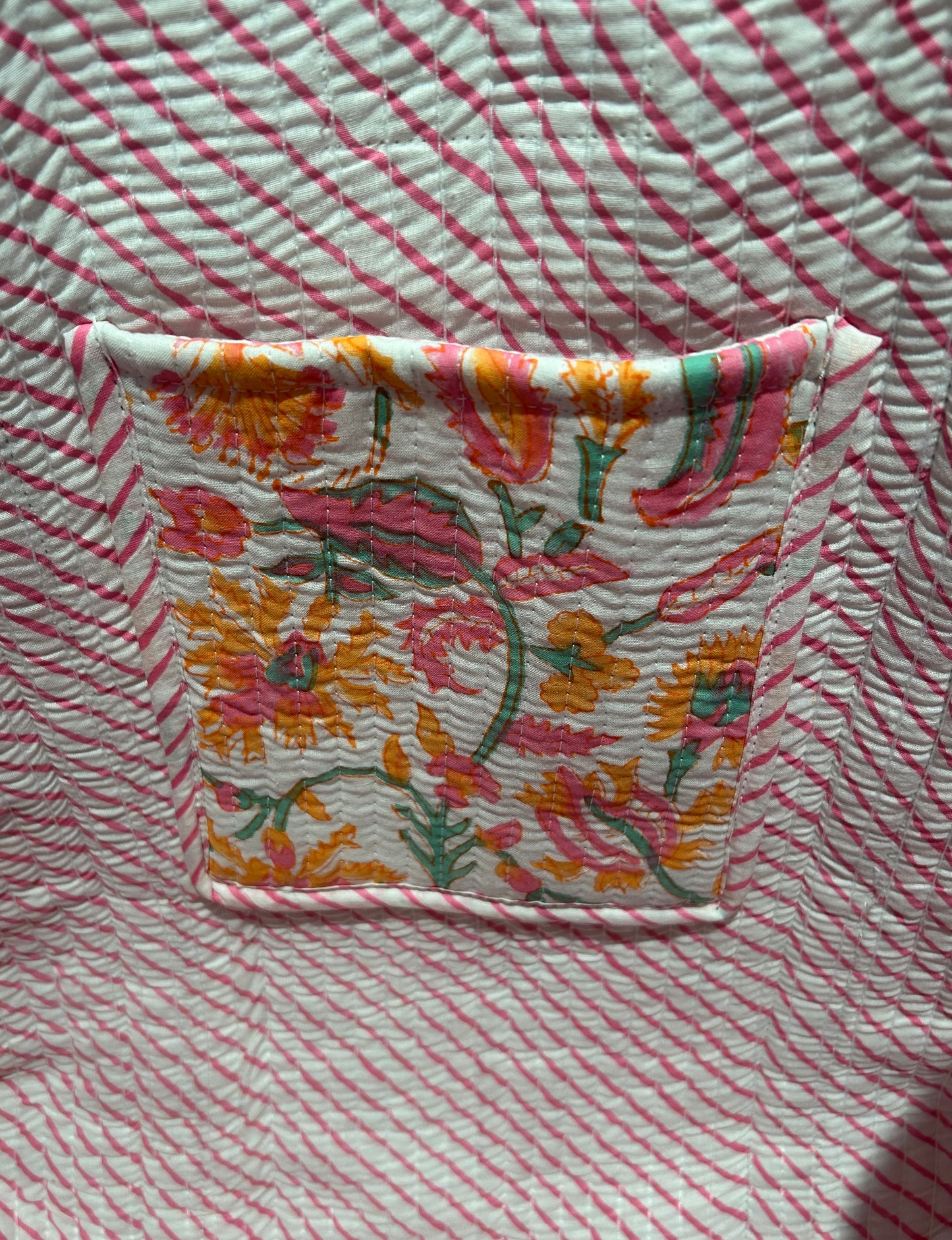 Indian Block Print Tote Bag – The Chiddingfold Range – Handmade Cotton Boho Bag