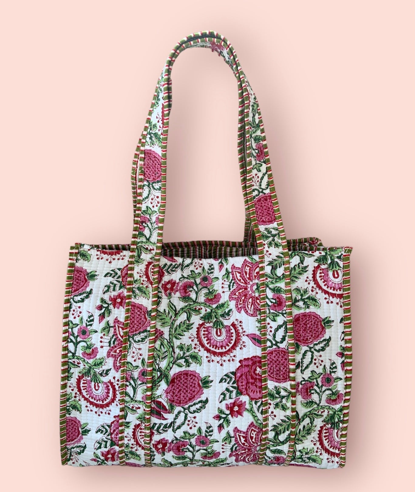 The Penzance - Block Print Cotton Tote Bag
