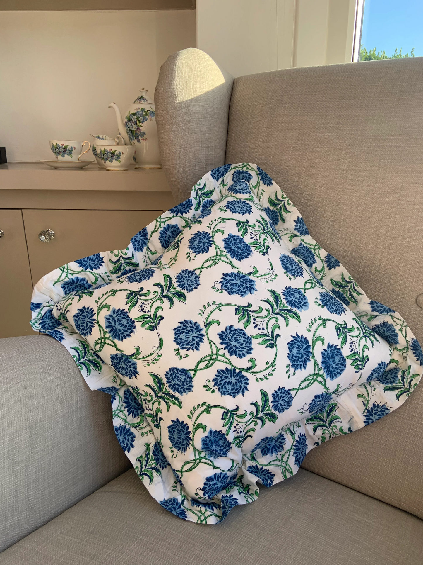 The Kensington - Block Print Cushion Cover