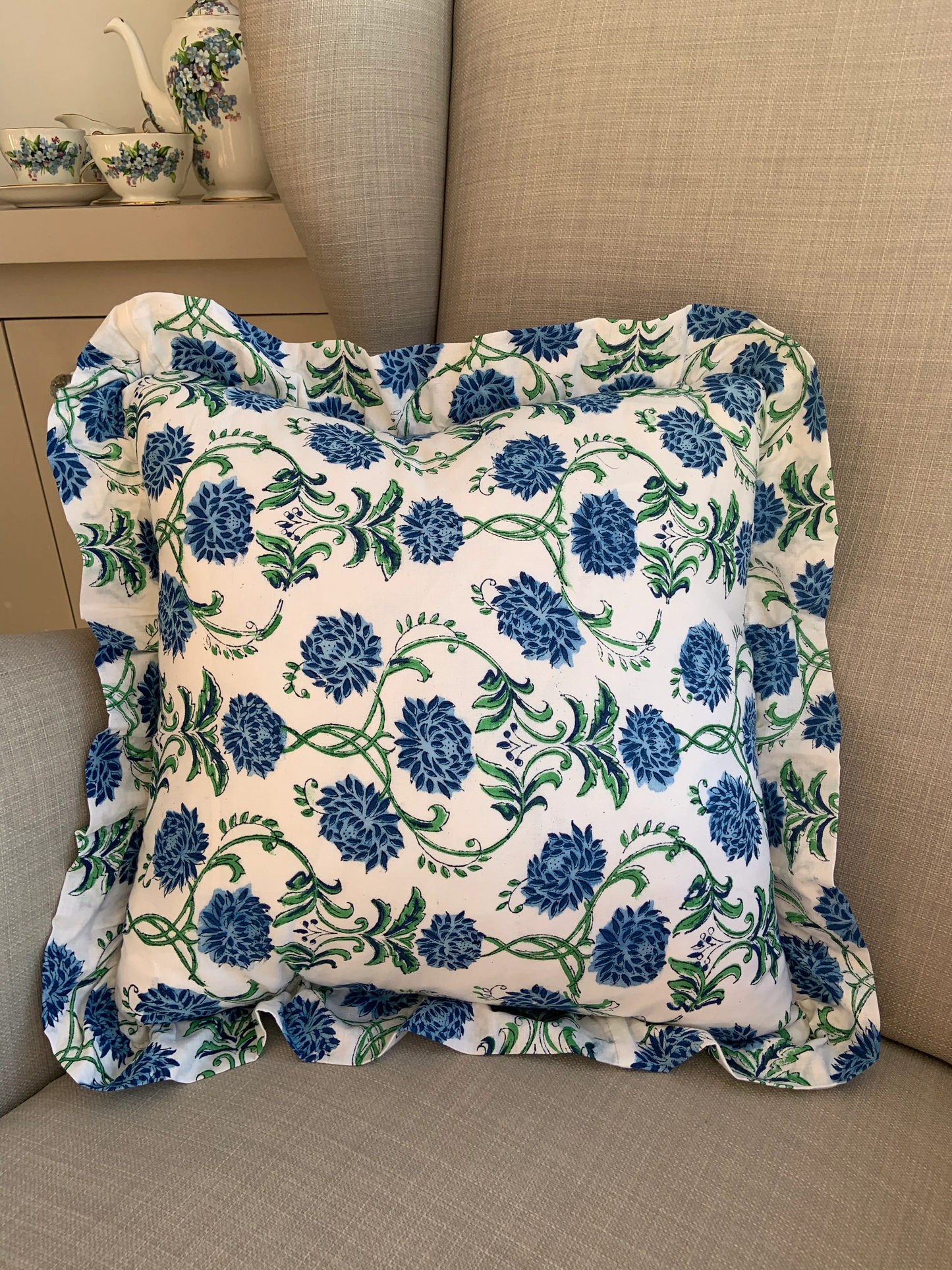 The Kensington - Block Print Cushion Cover