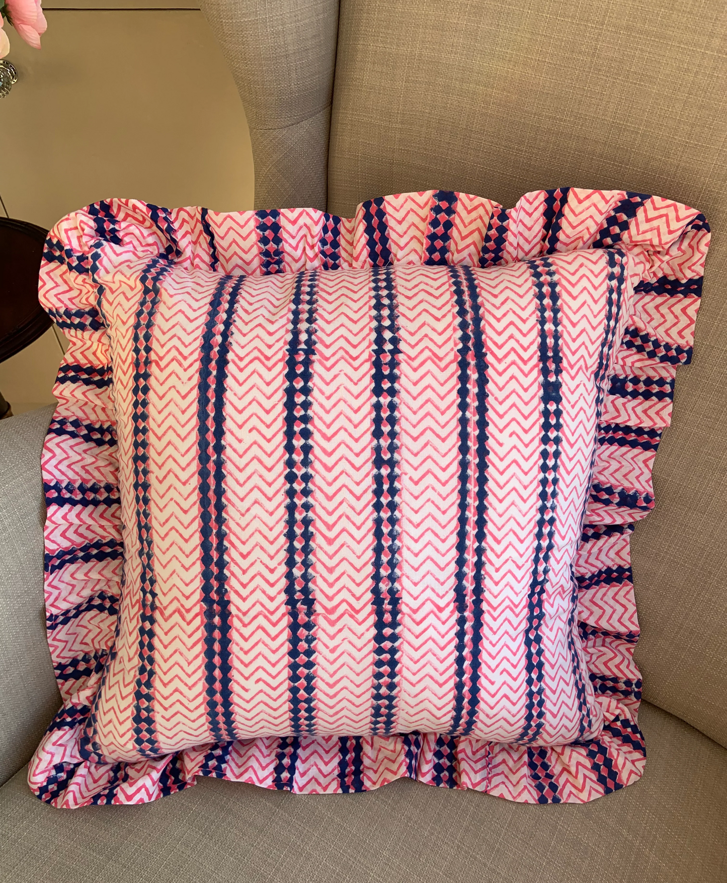 The Mayfair - Block Print Cushion Cover