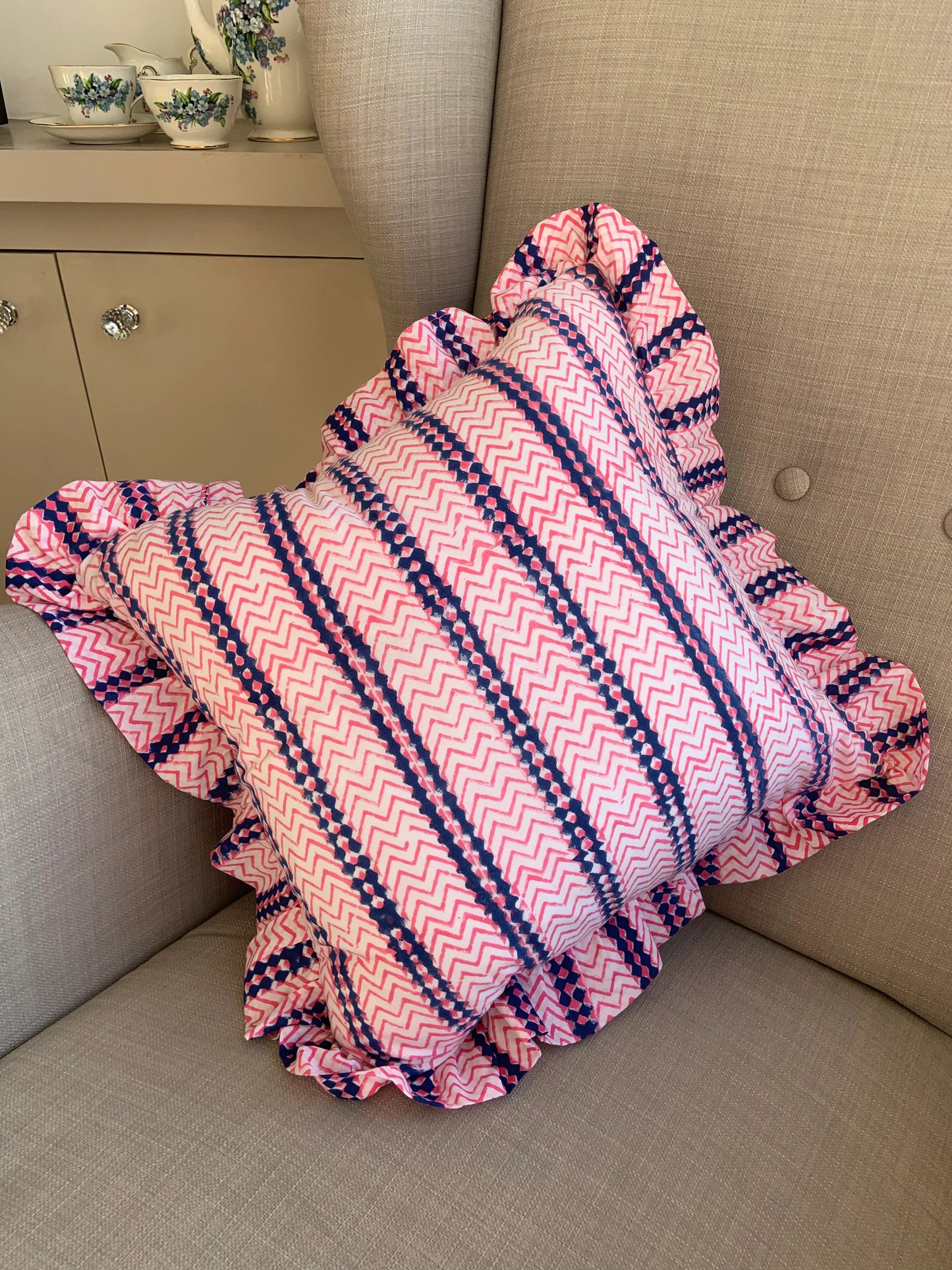The Mayfair - Block Print Cushion Cover