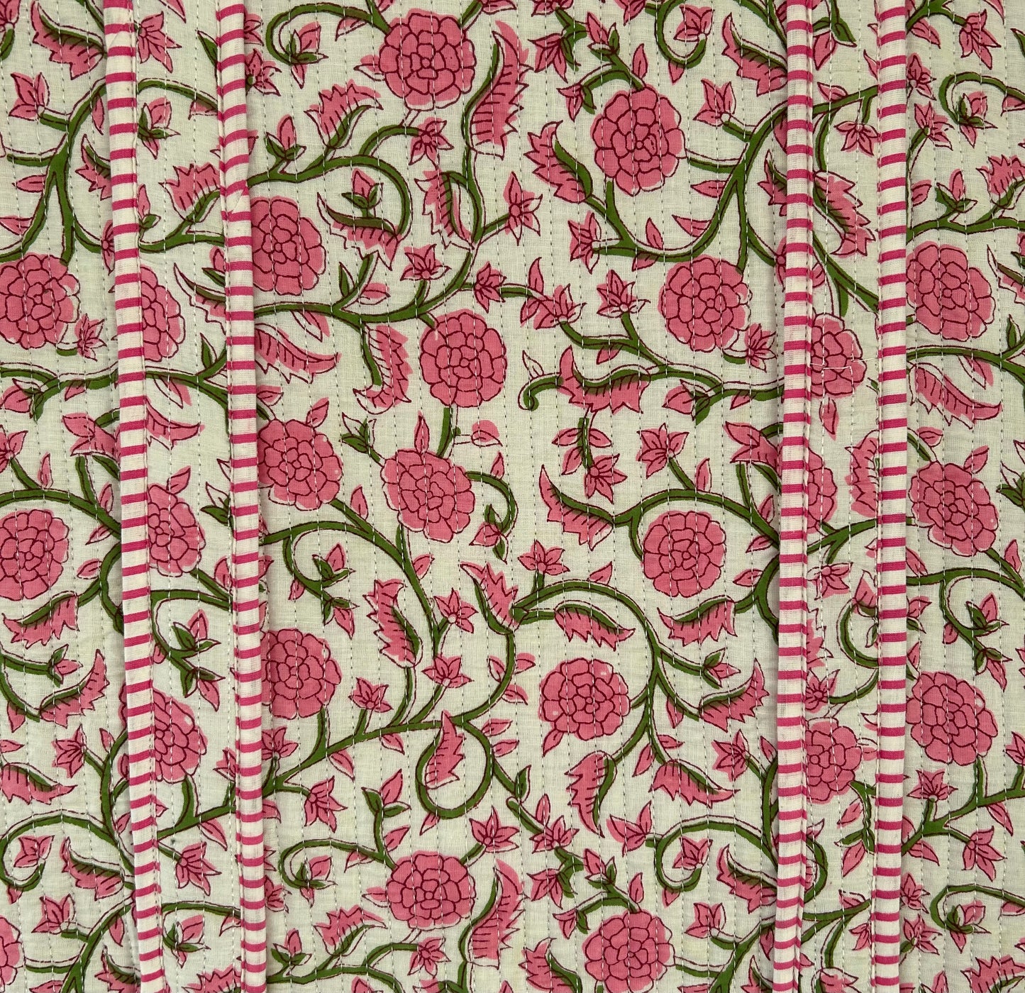 Indian Block Print Tote Bag – The Watergate Bay Range – Handmade Cotton Boho Bag