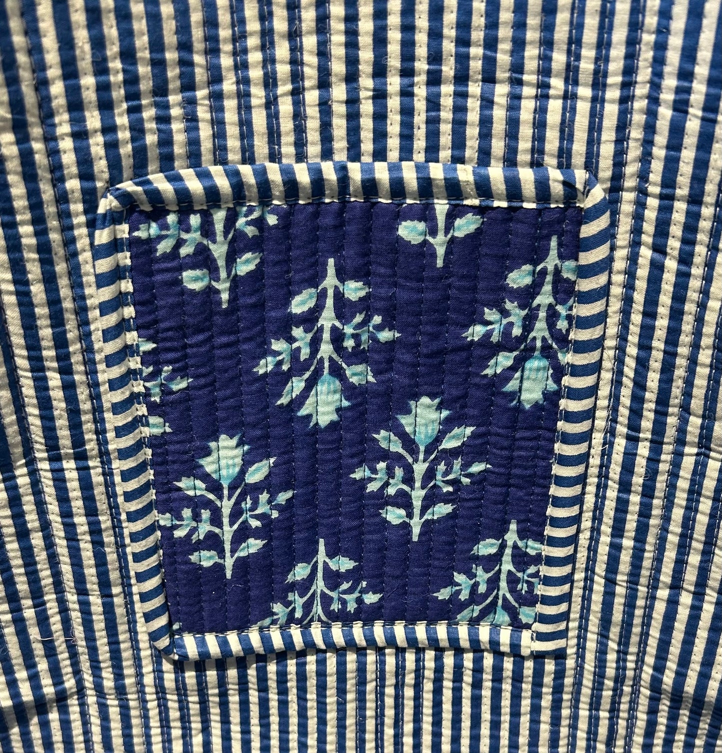 Indian Block Print Tote Bag – The Midhurst  Range – Handmade Cotton Boho Bag -