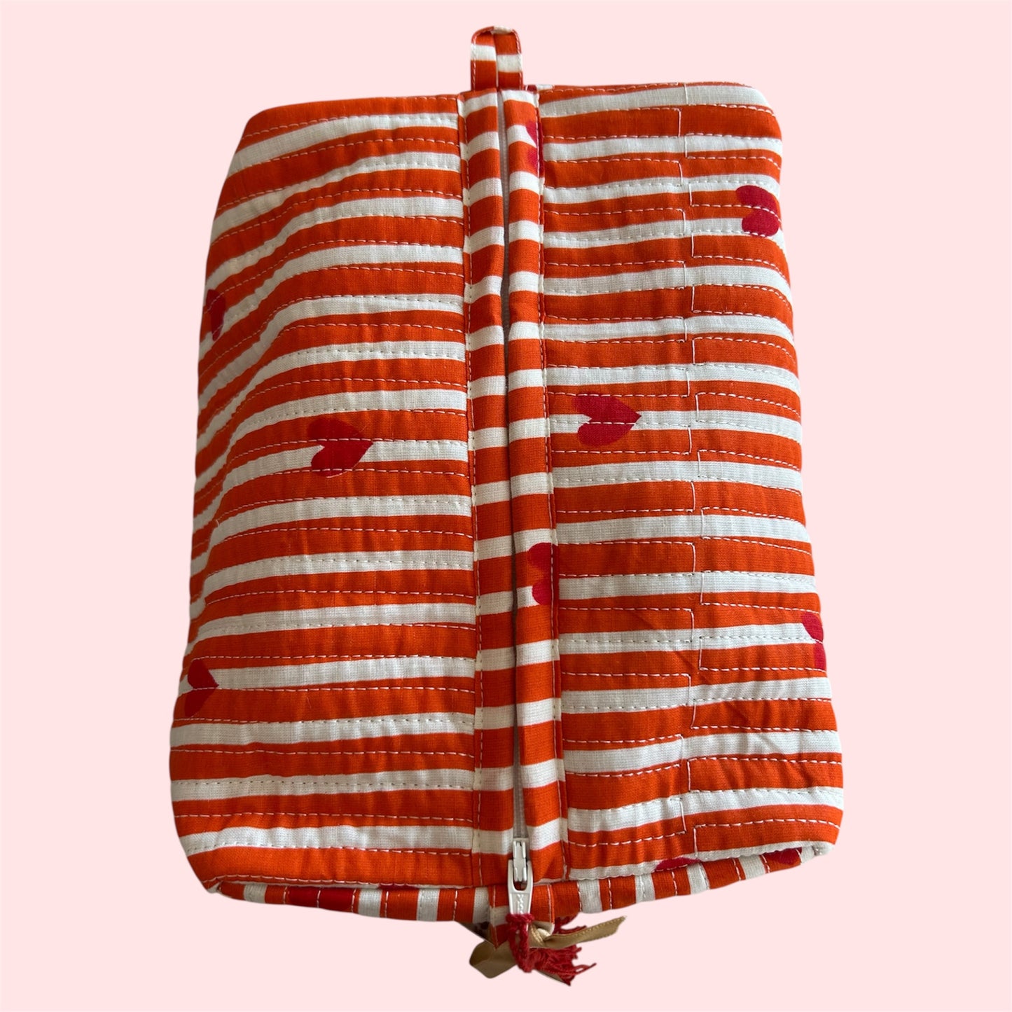 Handmade Indian Block Print Cotton Wash Bag – Travel Toiletry Pouch - The Ryde Range