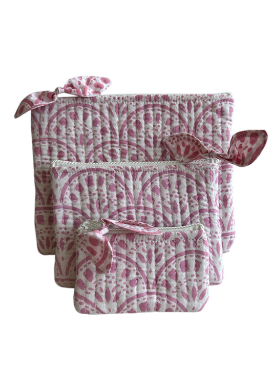 The Whitby Pink - Quilted Pouch