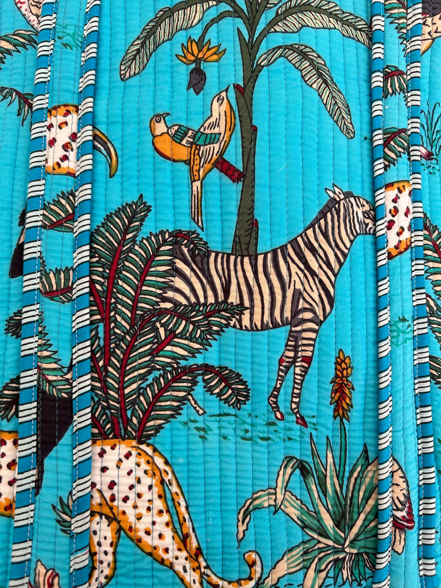 Indian Block Print Tote Bag – The Woburn Blue Range – Handmade Cotton Boho Bag