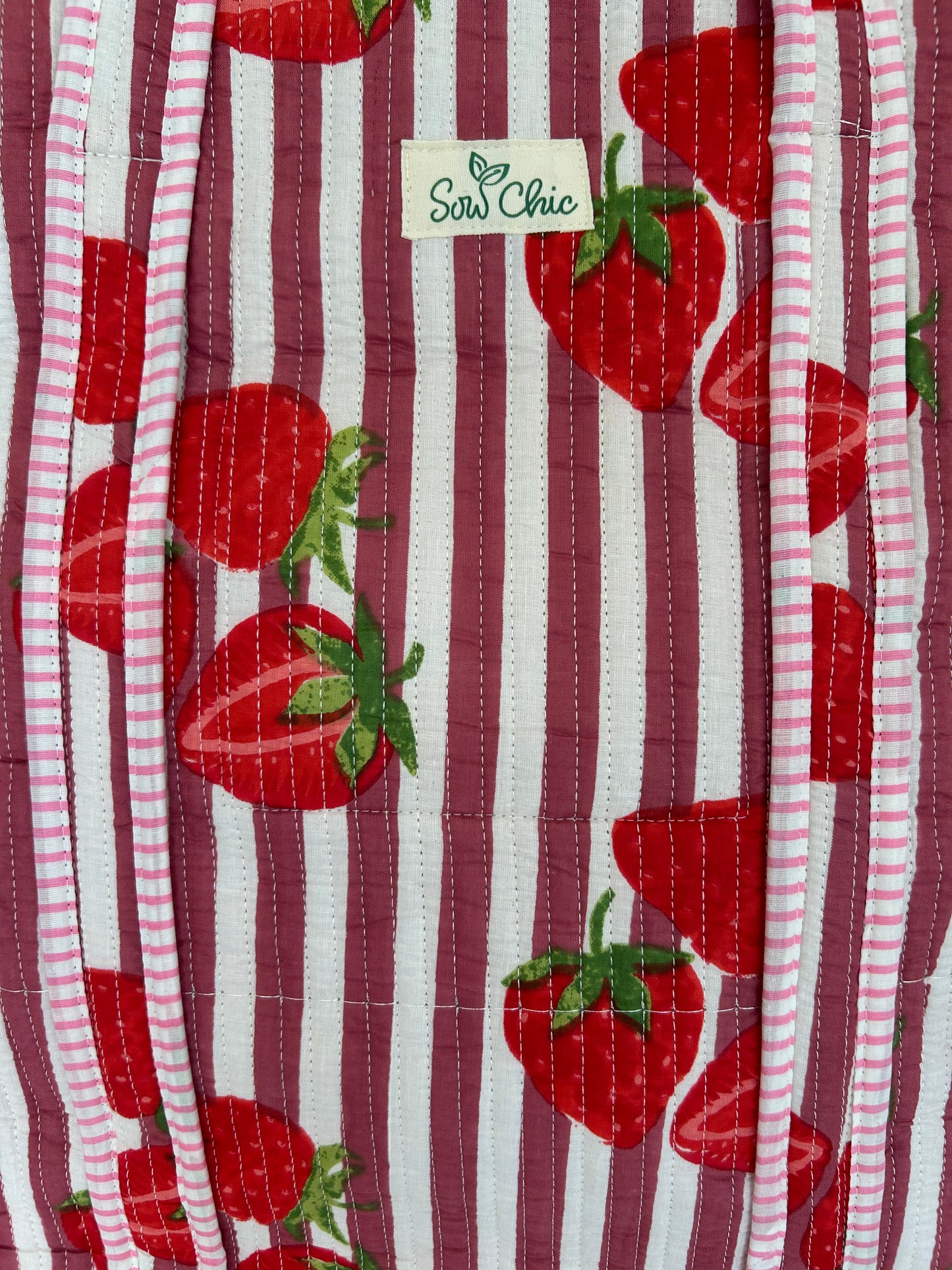 Indian Block Print Tote Bag - Zip – The Strawberry Stripe – Handmade Cotton Boho Bag