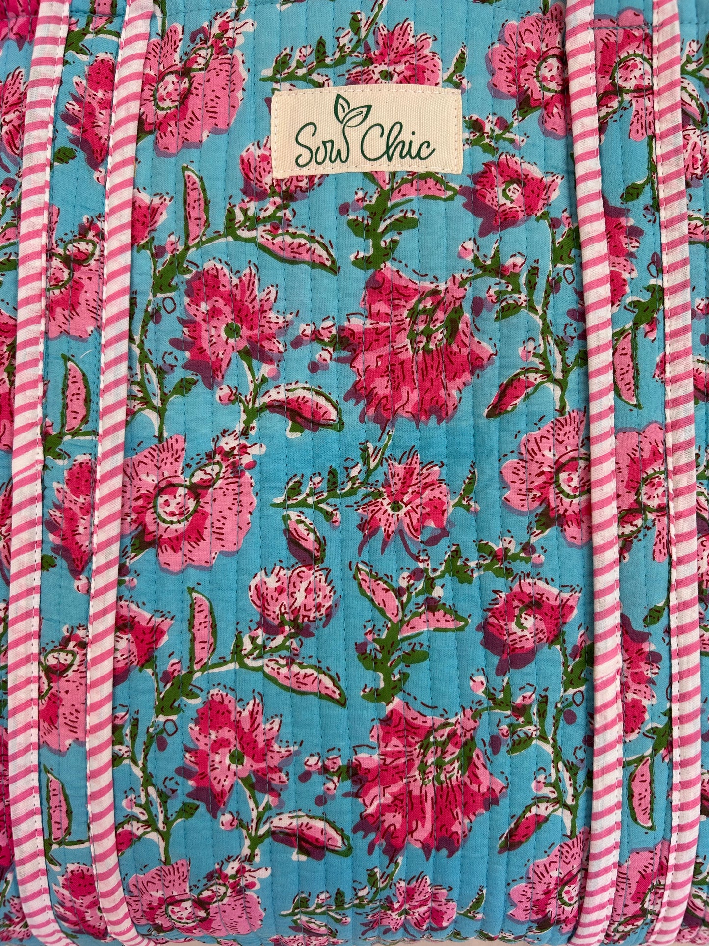 Indian Block Print Tote Bag – The Castle Combe– Handmade Cotton Boho Bag