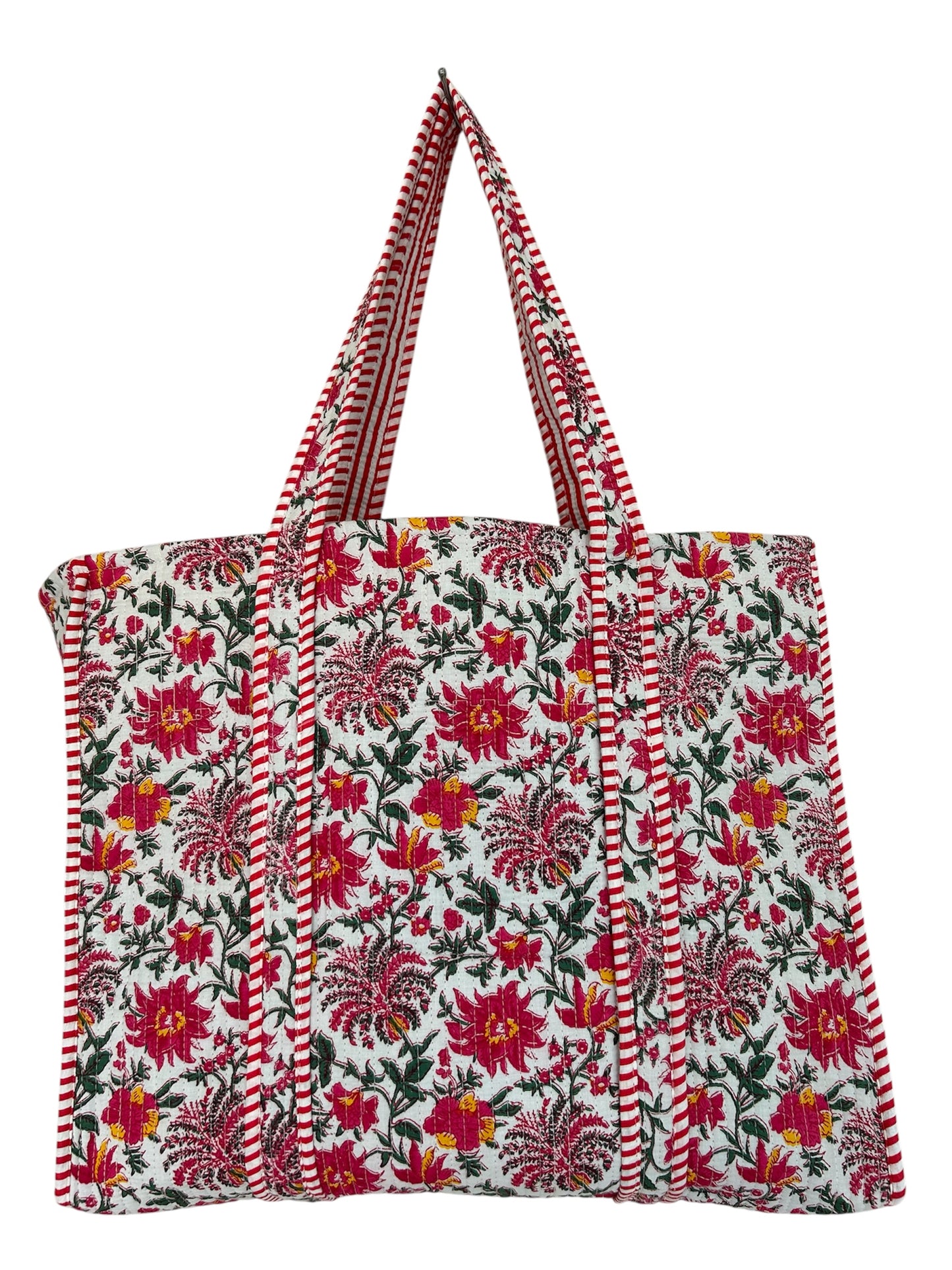 The  Lymington XL - Block Print Cotton Tote Bag