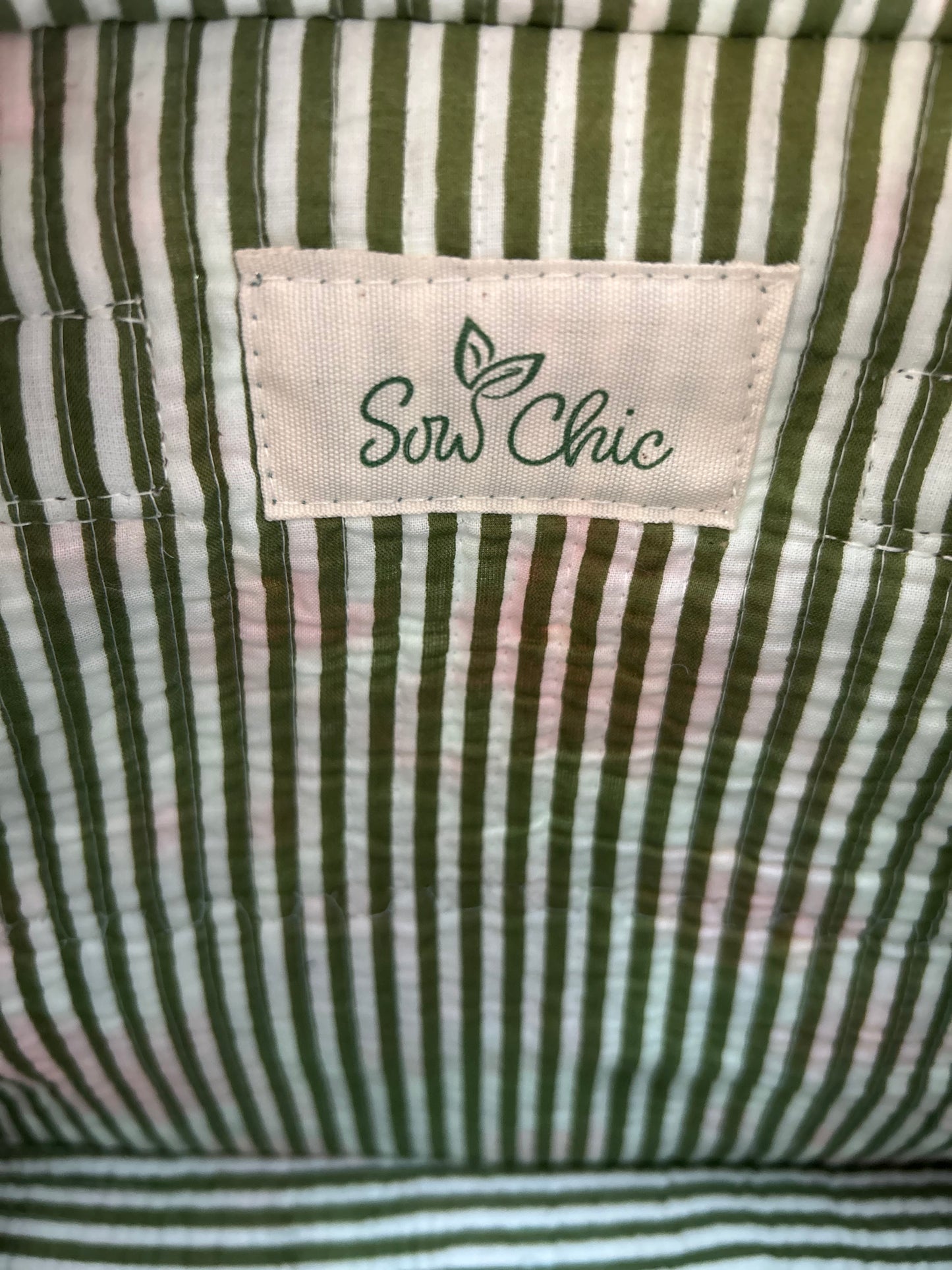 Indian Block Print Tote Bag – The Salcombe Range – Handmade Cotton Boho Bag - Small