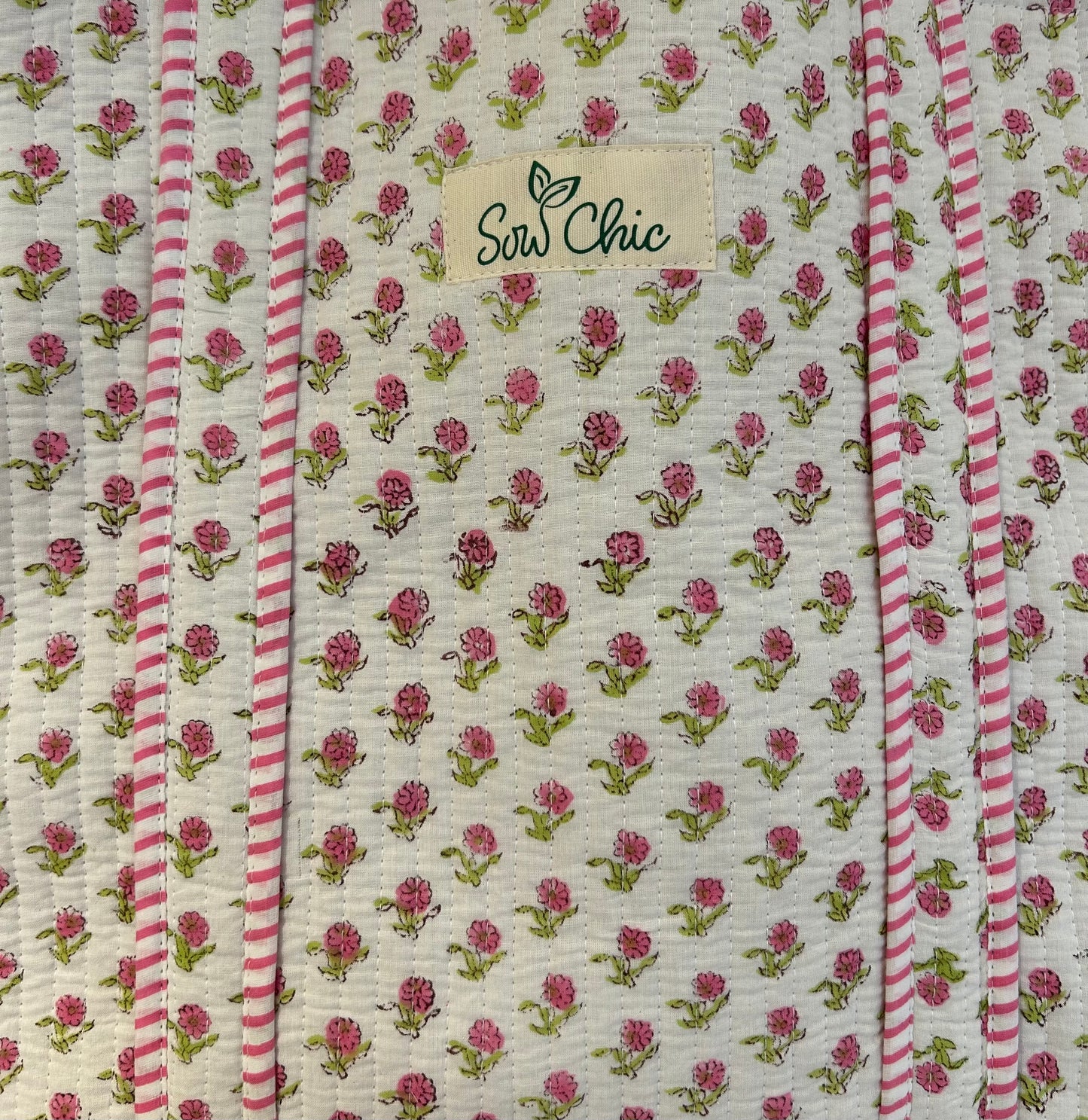 Indian Block Print Tote Bag – The Haslemere Range – Handmade Cotton Boho Bag