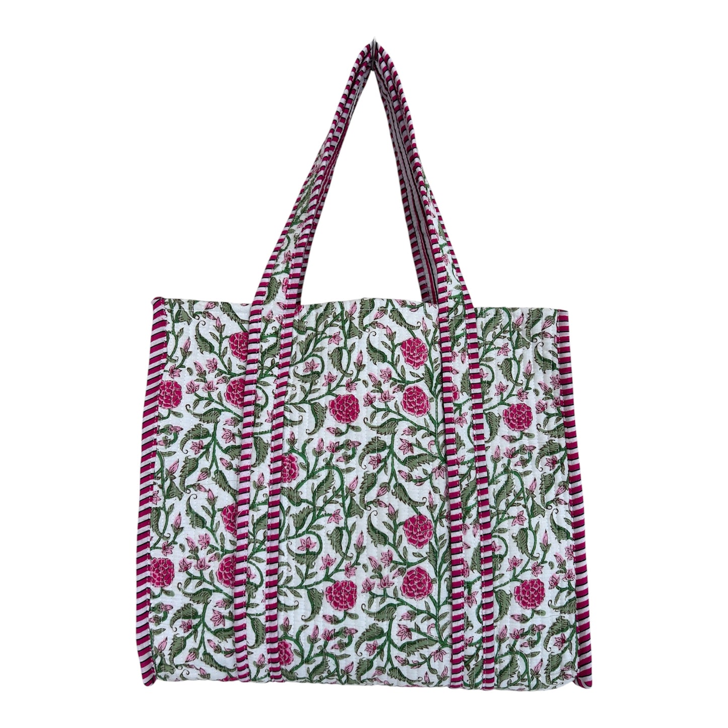 Indian Block Print Tote Bag – The Exmouth Range – Handmade Cotton Boho Bag
