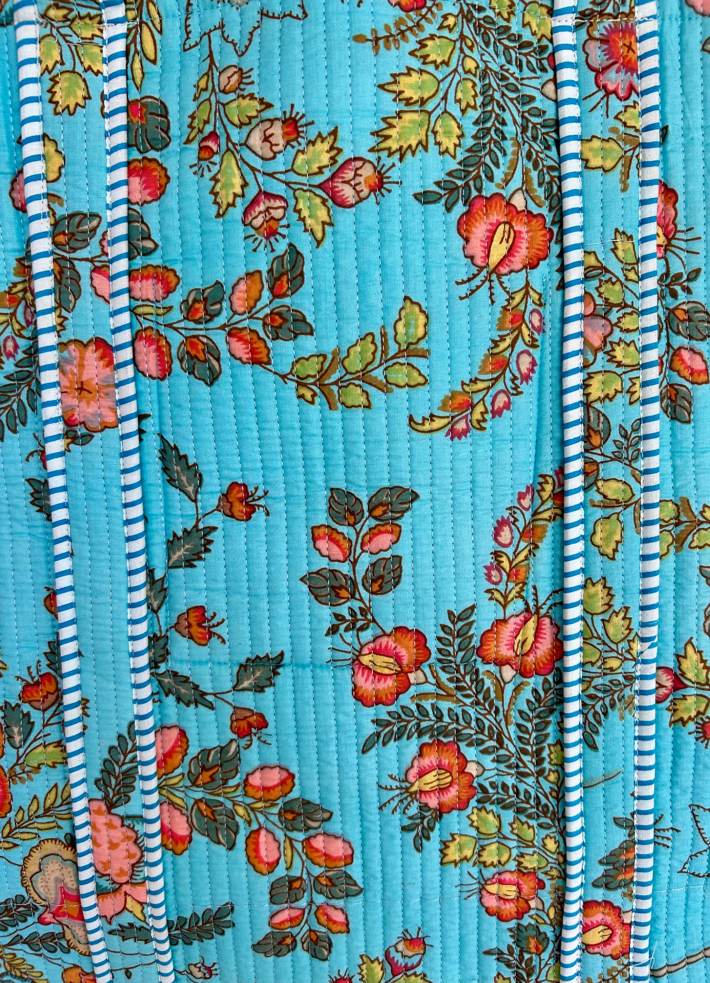 Indian Block Print Tote Bag – The Marlow – Handmade Cotton Boho Bag