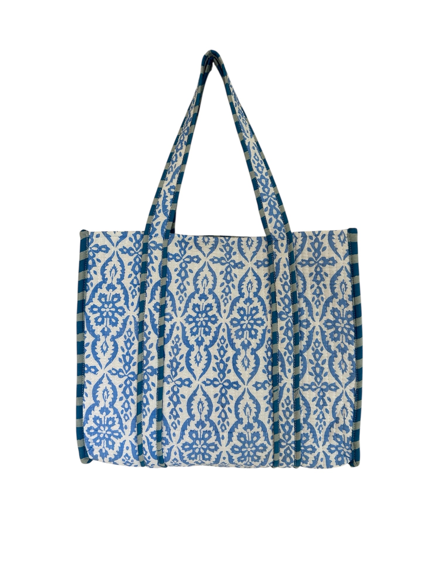 The Oxford  - Block Print Cotton Tote Bag