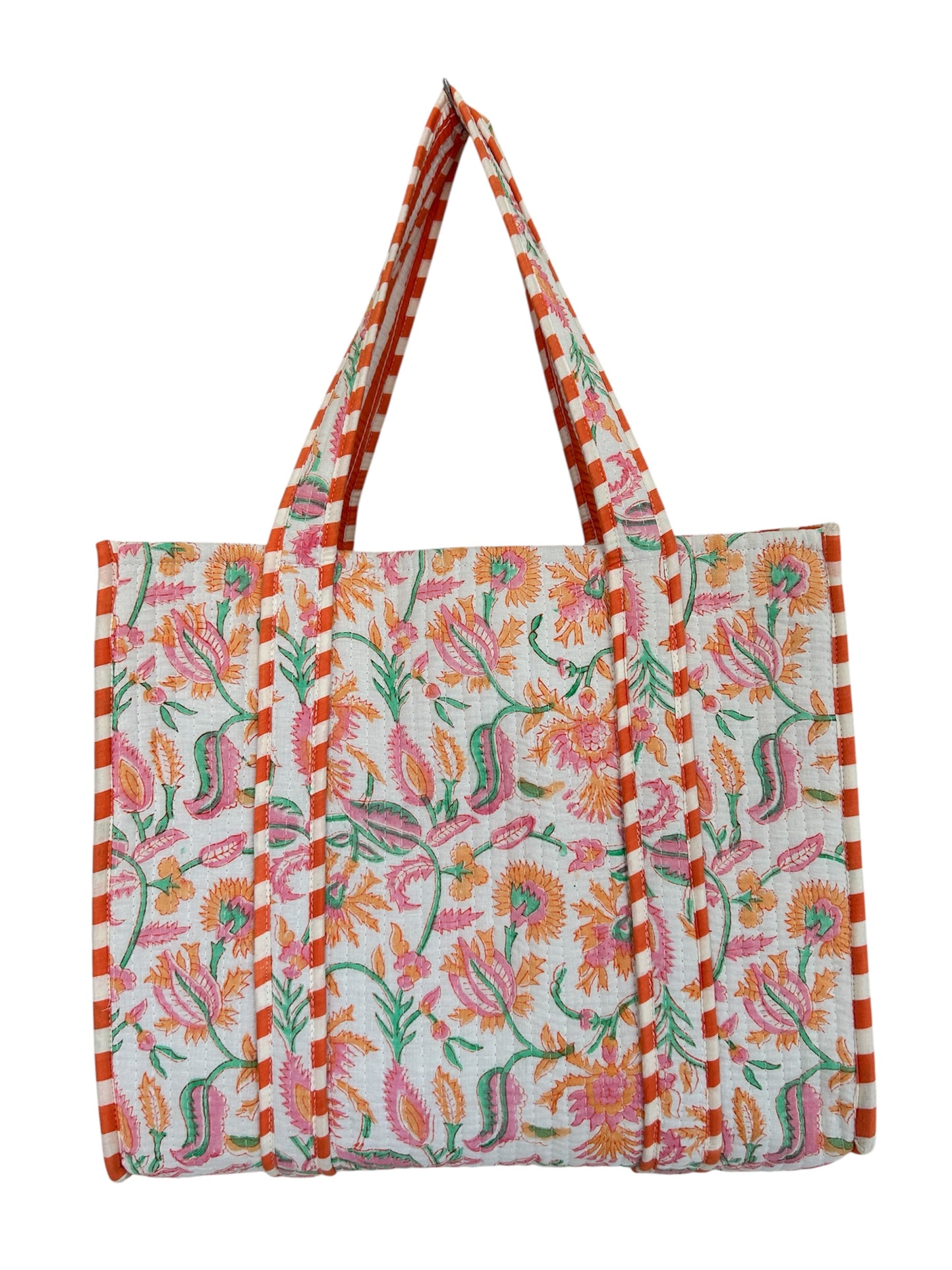 The Chiddingfold - Block Print Cotton Tote Bag