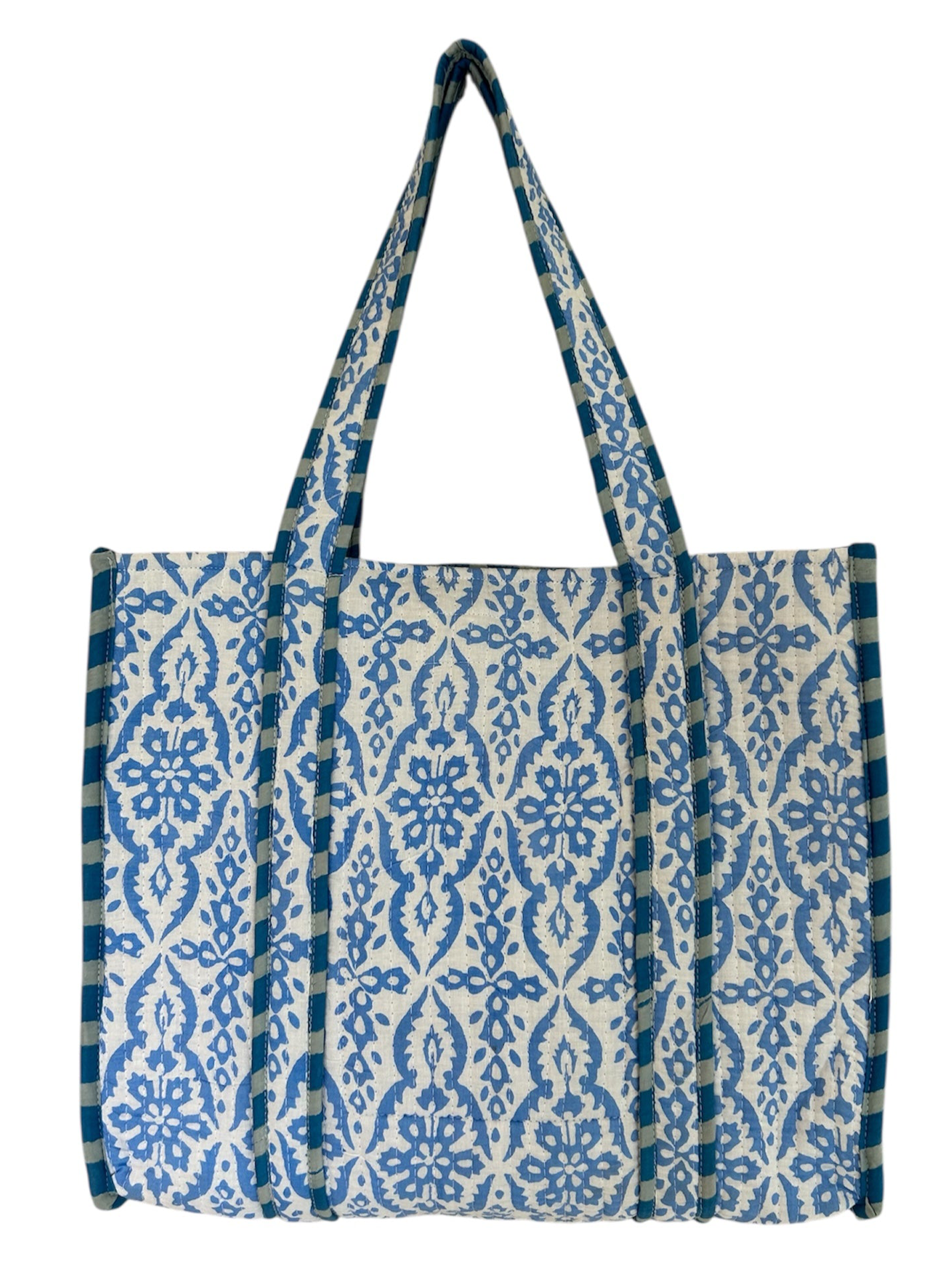 The Oxford  - Block Print Cotton Tote Bag