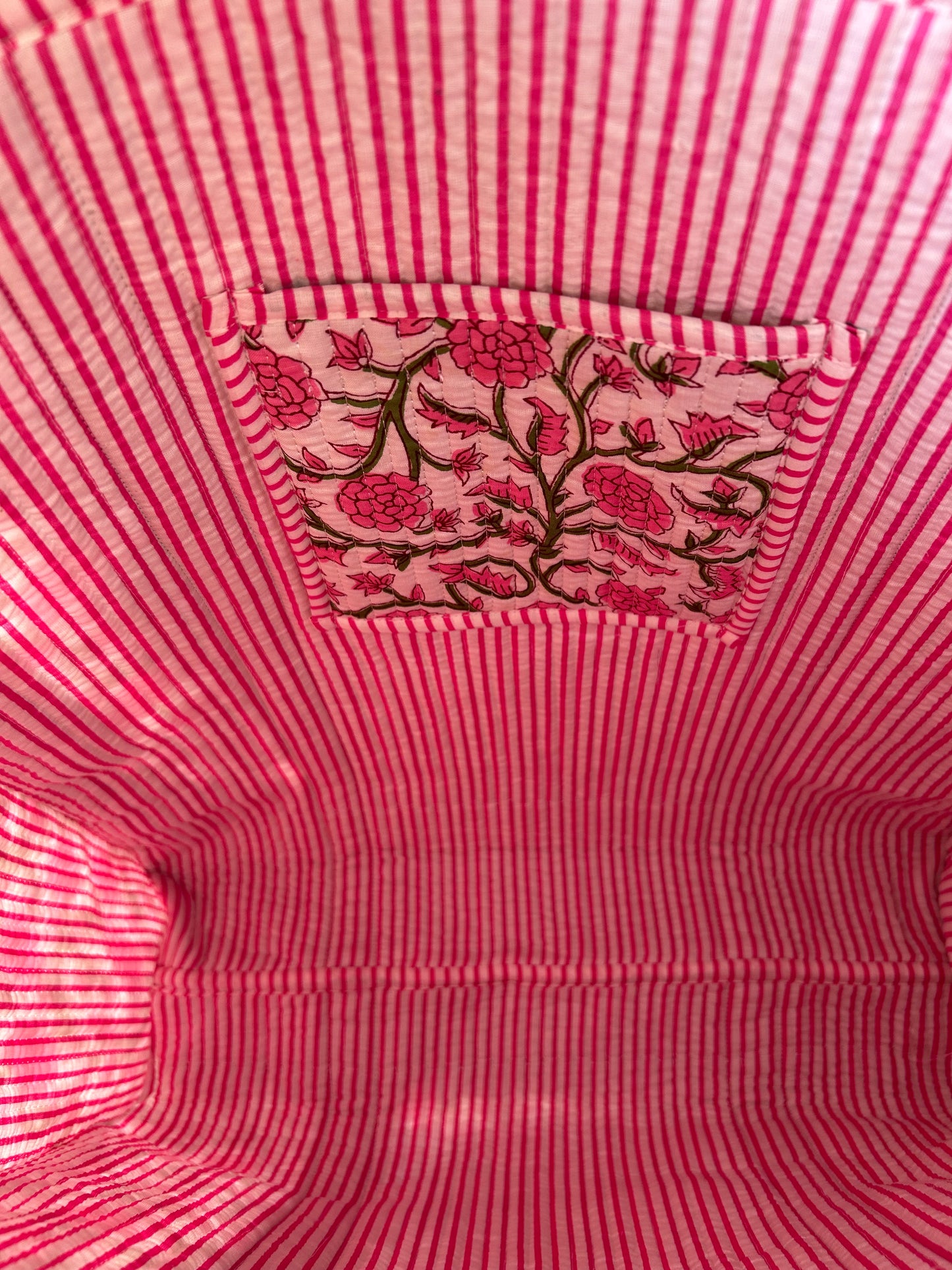 Indian Block Print Tote Bag – The Watergate Bay Range – Handmade Cotton Boho Bag