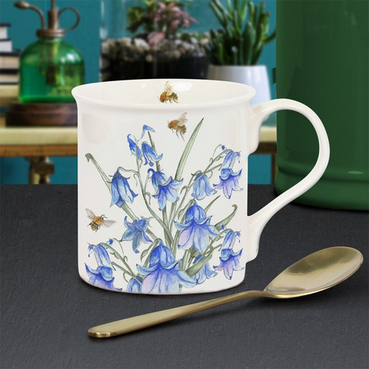 Bluebells and Bees Botanical Mug