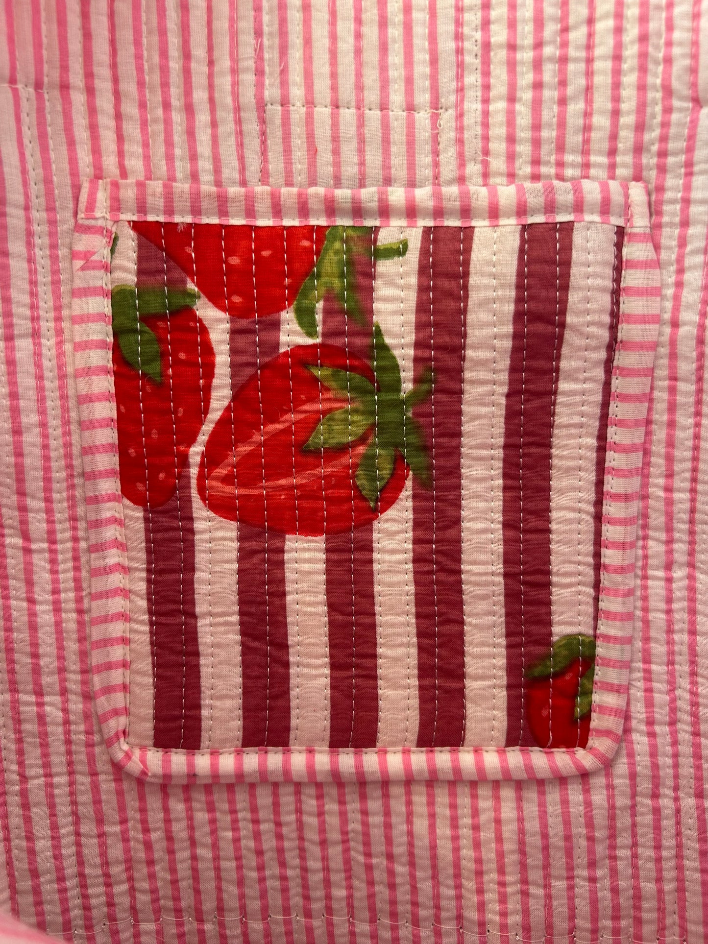 Indian Block Print Tote Bag - Zip – The Strawberry Stripe – Handmade Cotton Boho Bag