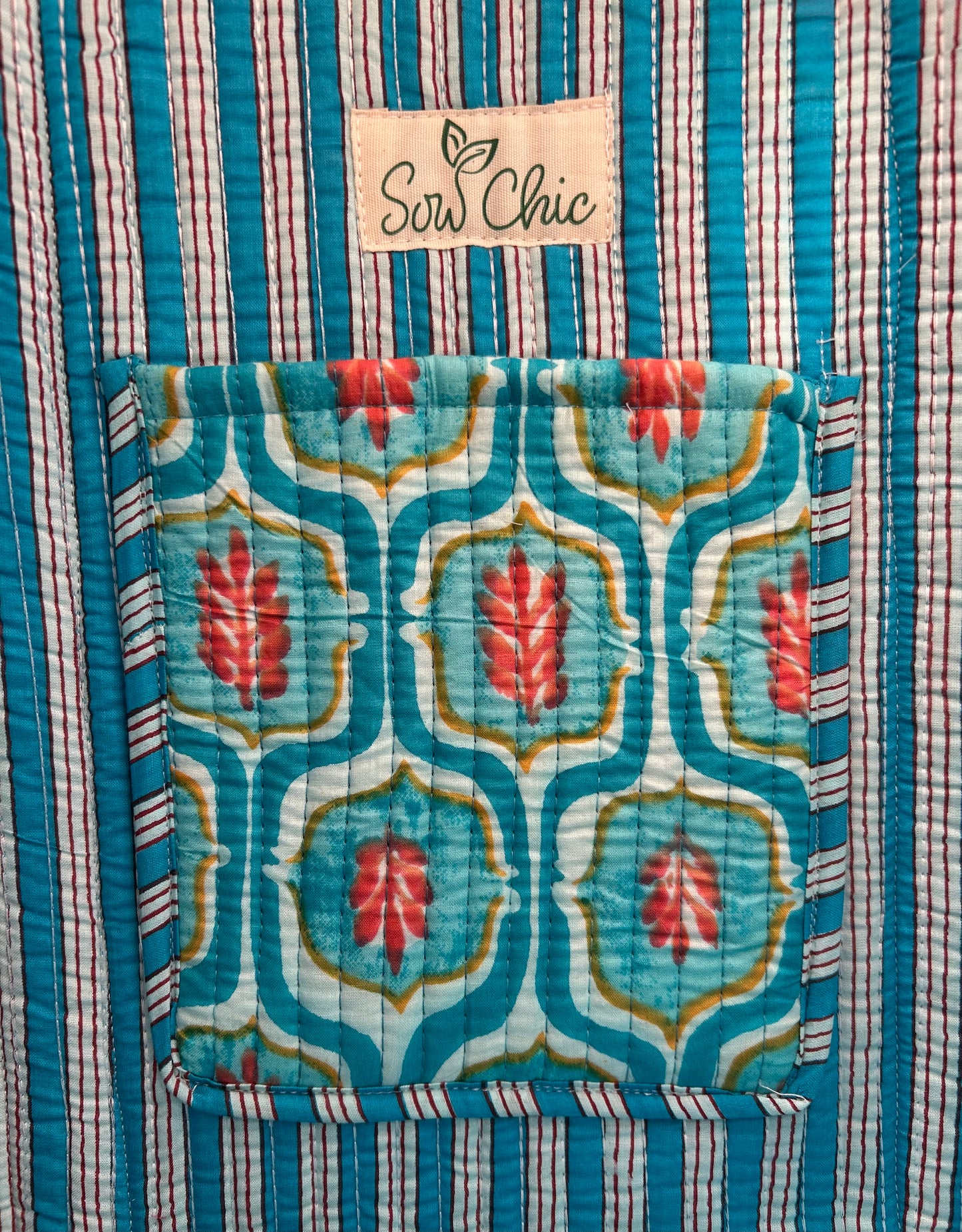 Indian Block Print Tote Bag – The Cranleigh Handmade Cotton Boho Bag