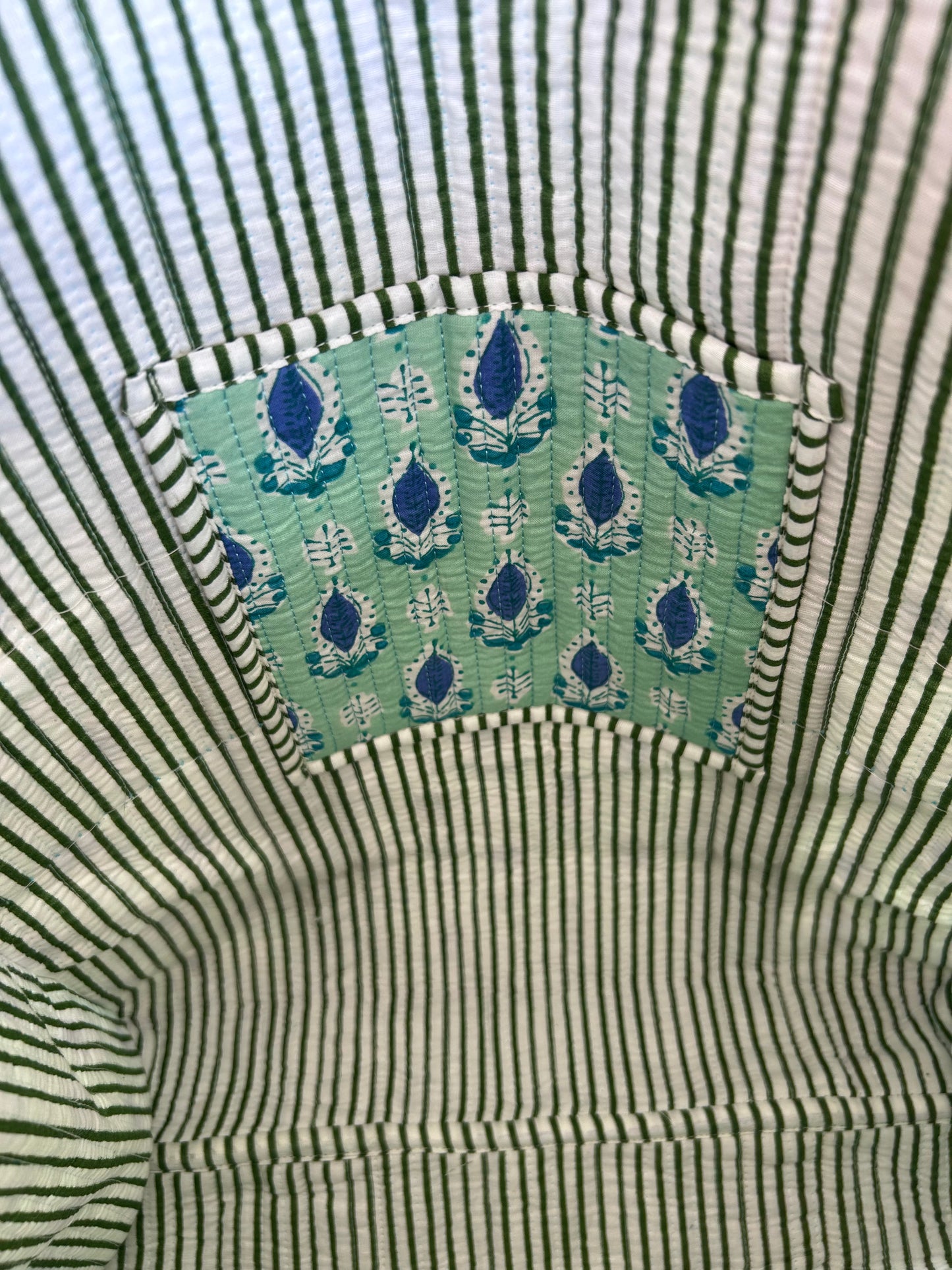 Indian Block Print Tote Bag – The Carbis Bay Range – Handmade Cotton Boho Bag