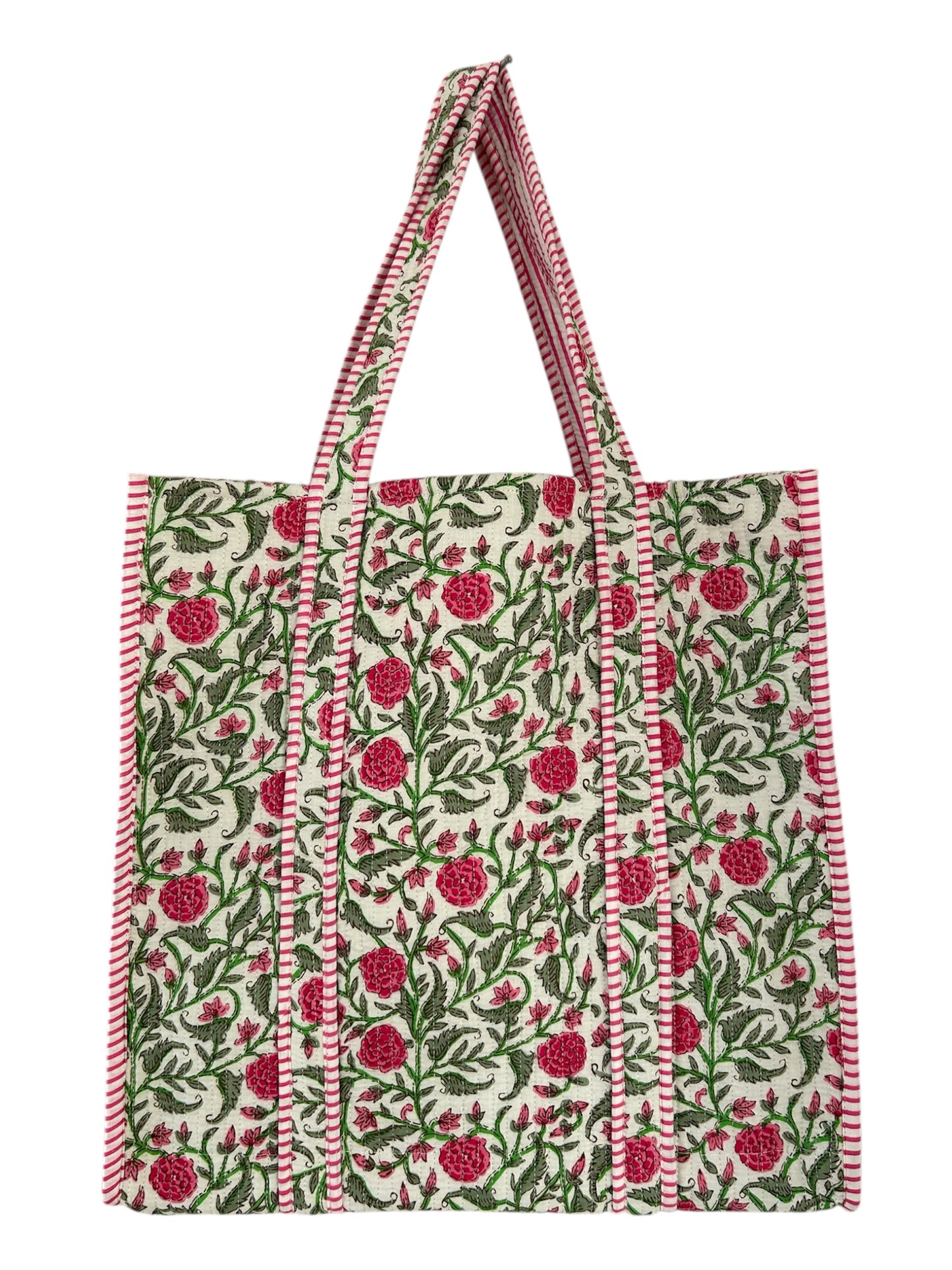 Indian Block Print Tote Bag – The Exmouth Range – Handmade Cotton Boho Bag