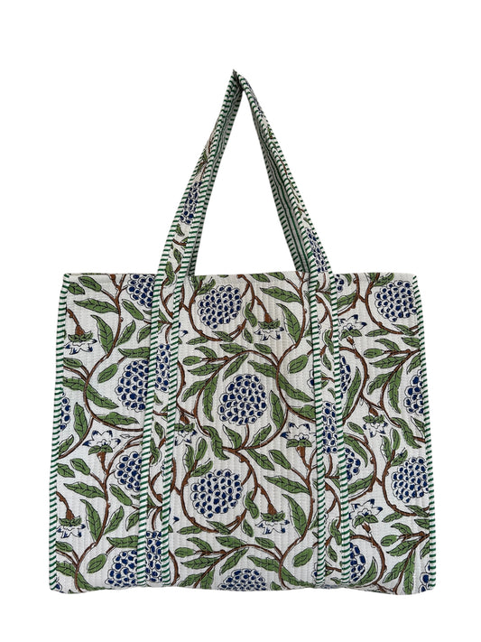 The Weymouth XL - Block Print Cotton Tote Bag